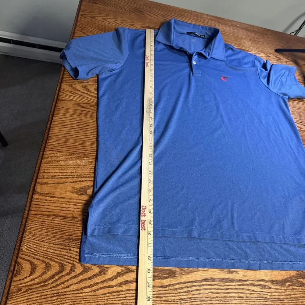Caves Valley RLX Ralph Lauren Golf Polo Shirt Men's XL Blue Performance Stretch